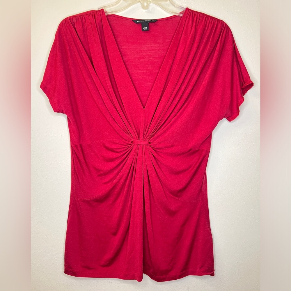 Banana Republic Silk Cap Sleeve Size L